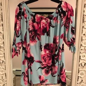 Pinkblush maternity off the shoulder top